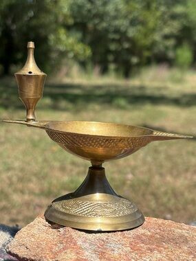 Vintage Brass Aarti Diya !